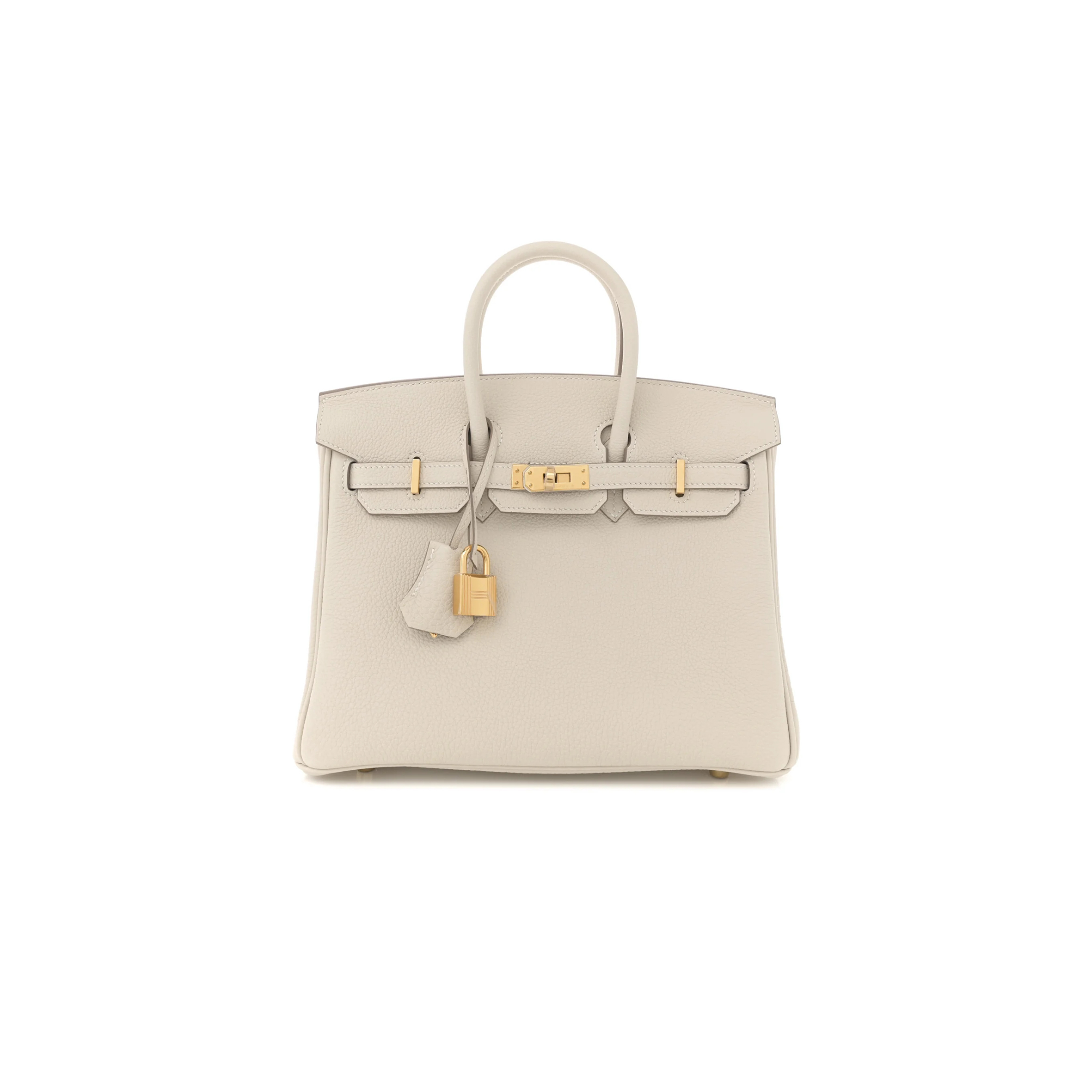 HERMES MASTER BIRKIN 25 RETOURNE TOGO CRAIE GOLD HARDWARE H041344CC10 (25*20*13cm)